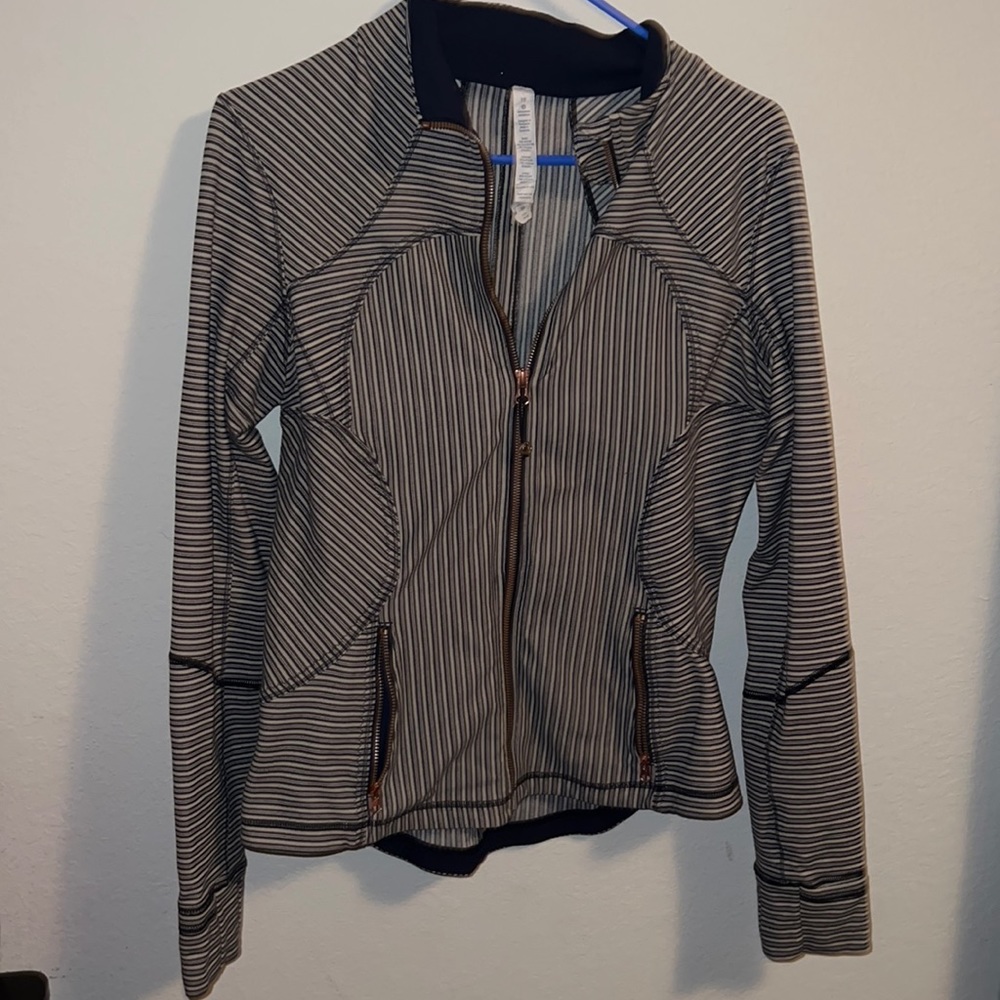 Lululemon Navy Stripe Define Jacket Size 10